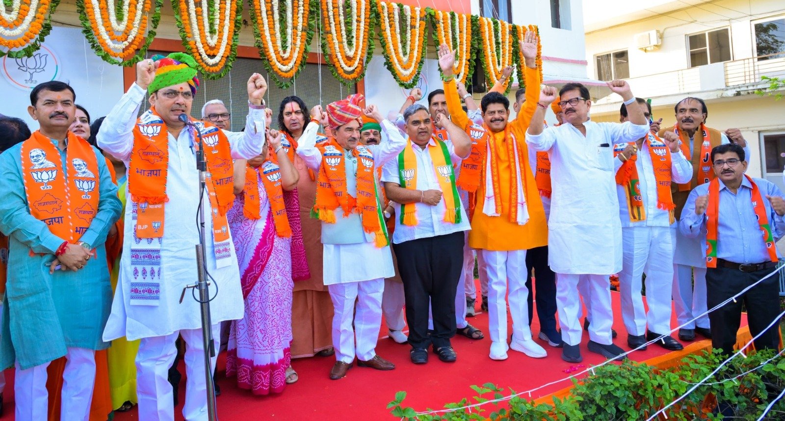 भाजपा स्थापना दिवस पर जयपुर में जोश का माहौल, कार्यकर्ताओं को सशक्त संगठन का संदेश